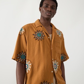 Embroidery Bowling Shirt