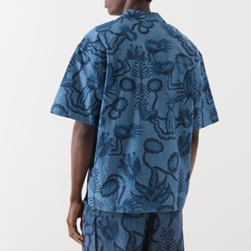 Printed Chambray Shirt