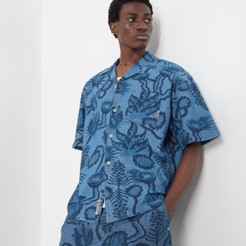 Printed Chambray Shirt