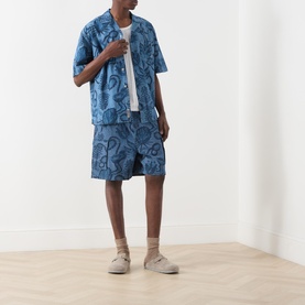 Printed Chambray Shirt