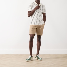 Microprint Polo Shirt