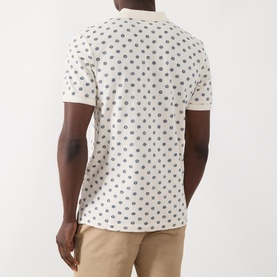 Microprint Polo Shirt