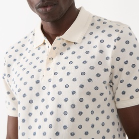 Microprint Polo Shirt
