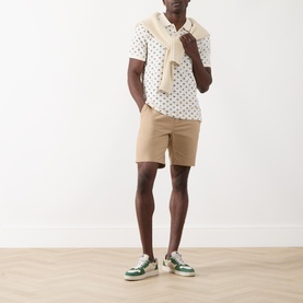 Microprint Polo Shirt