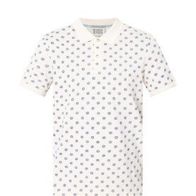 Microprint Polo Shirt