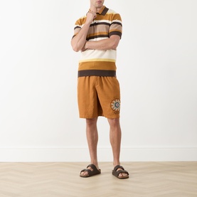 Embroidered Bermuda Shorts