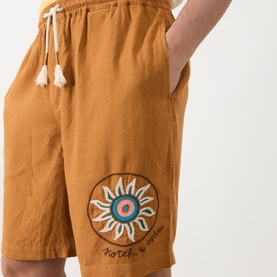 Embroidered Bermuda Shorts