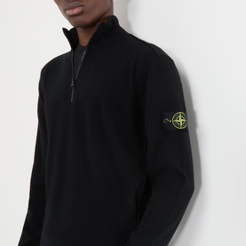 Logo Half-Zip Sweater