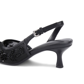 Aria Low Beaded Heels