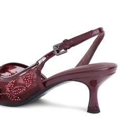 Aria Low Beaded Heels