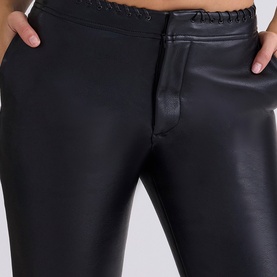 Adara Faux Leather Flared Trousers