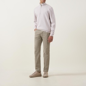 Broken Twill Straight Leg Trousers