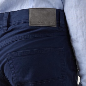 Broken Twill Straight Leg Trousers