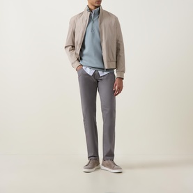 Broken Twill Straight Leg Trousers