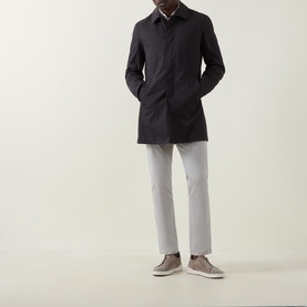 Turned-Down Collar Waterproof Coat