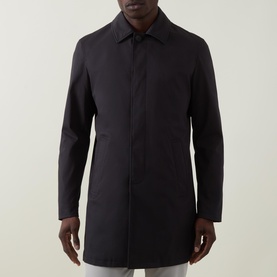 Turned-Down Collar Waterproof Coat