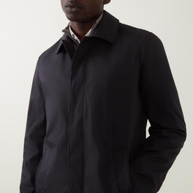 Turned-Down Collar Waterproof Coat