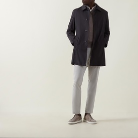 Turned-Down Collar Waterproof Coat