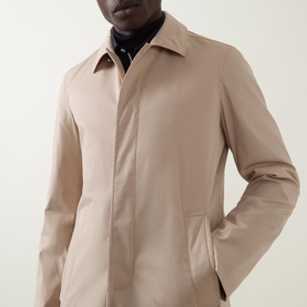 Turned-Down Collar Waterproof Coat