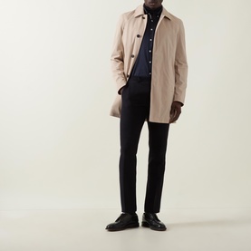 Turned-Down Collar Waterproof Coat