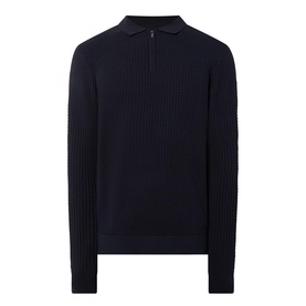 Structure Knit Polo Shirt