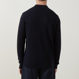 Structure Knit Polo Shirt