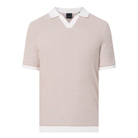 Structure Striped Polo Shirt