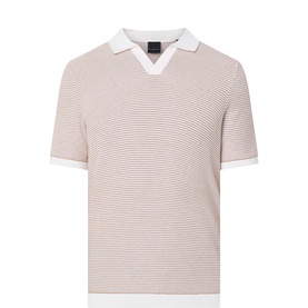 Structure Striped Polo Shirt