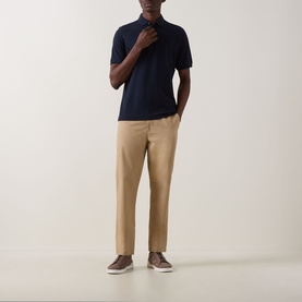 Textured Weave Polo Shirt