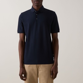 Textured Weave Polo Shirt