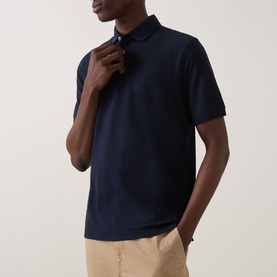 Textured Weave Polo Shirt