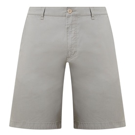 Bugatti Classic Bermuda Shorts in light green cotton, belt loops, side pockets and buttoned rear jet pockets visible