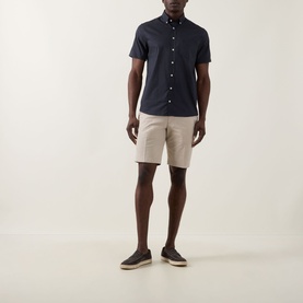 Twill Slim-Leg Shorts