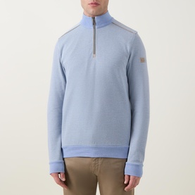 Pin-Dot Half-Zip Sweater