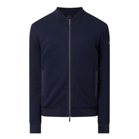 Ribbed Structure Bomber Jacket