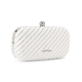 Cecilia Faux Pearl Hard Clutch