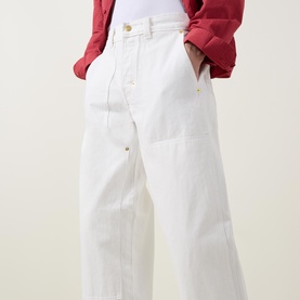 Trucker Double Knee Straight Leg Jeans