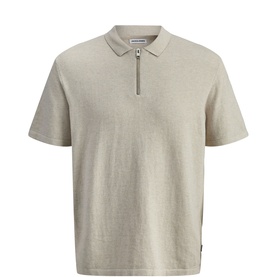 Emil Zip Knitted Polo Sweater