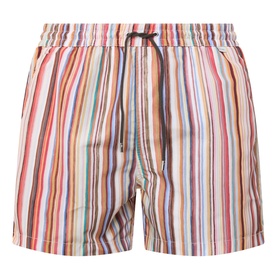 Painted Signature Stripe Swim Shorts