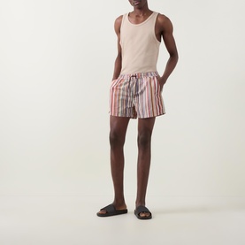 Painted Signature Stripe Swim Shorts