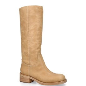 Riggs Leather Knee High Boots