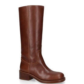 Riggs Leather Knee High Boots