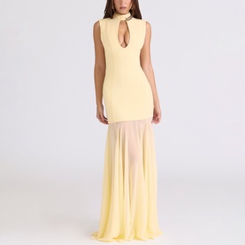 Raphaella Keyhole Flared Gown