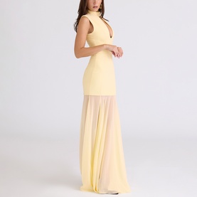Raphaella Keyhole Flared Gown