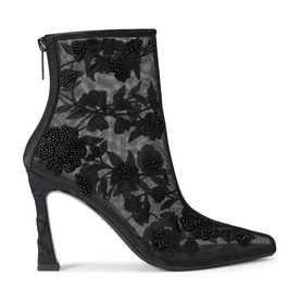 Transform Floral Mesh Heeled Ankle Boots