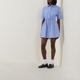 Stripe Mini Shirt Dress