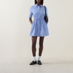 Stripe Mini Shirt Dress