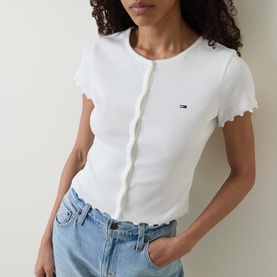 Flag Ribbed Cardigan