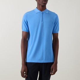 Regular Fit Zip Polo Shirt