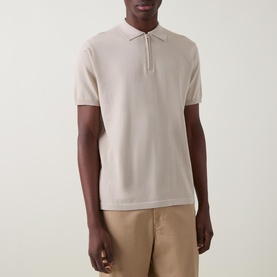 Regular Fit Zip Polo Shirt